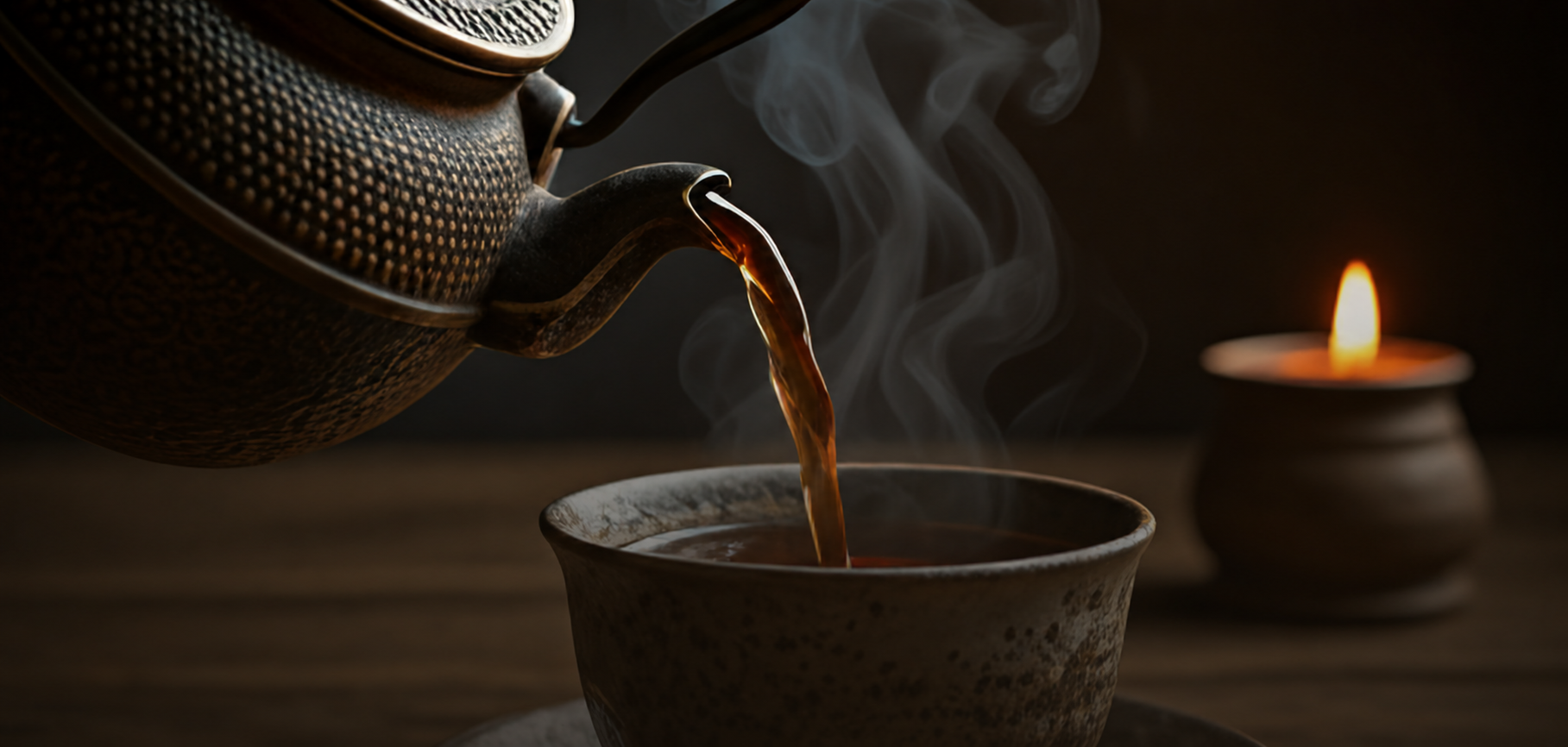 Ceremony of tea pouring
